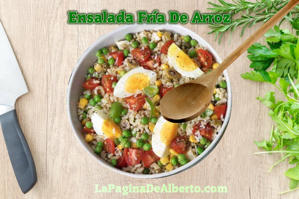 Nada más feliz que una pancita llena con una ensalada de arroz fría.