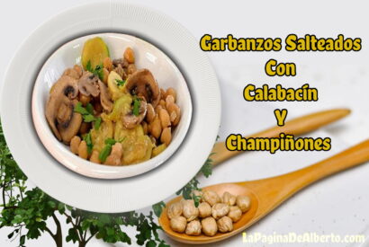 Thumbnail for Garbanzos Salteados Con Calabacín Y Champiñones