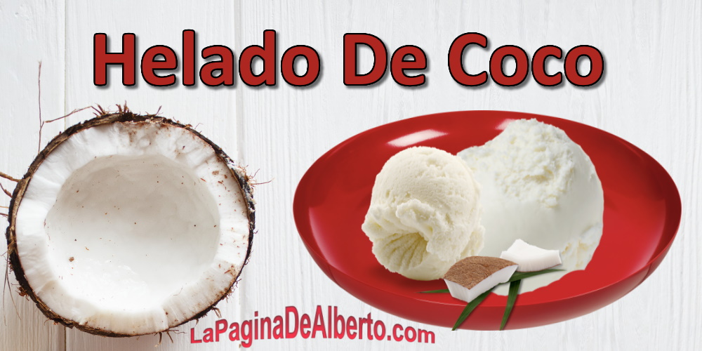 Helado de coco - La Página De Alberto